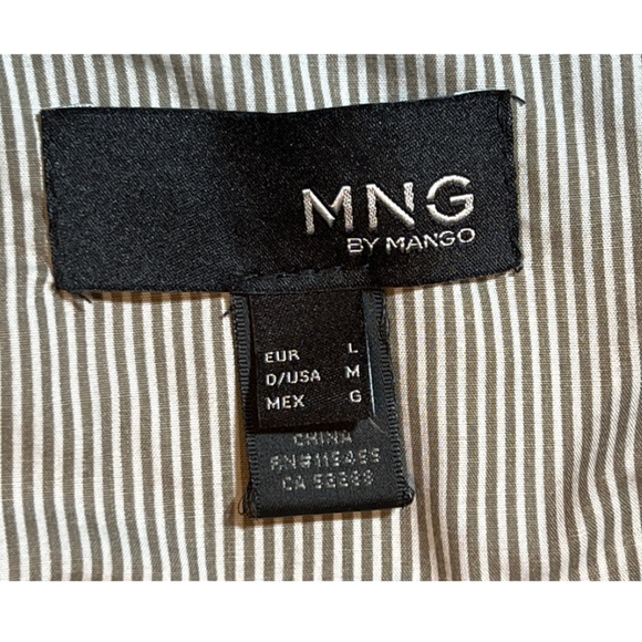 MNG by MANGO Medium Camo Green Drawstring Military Utility Jacket women’s - Picture 7 of 12